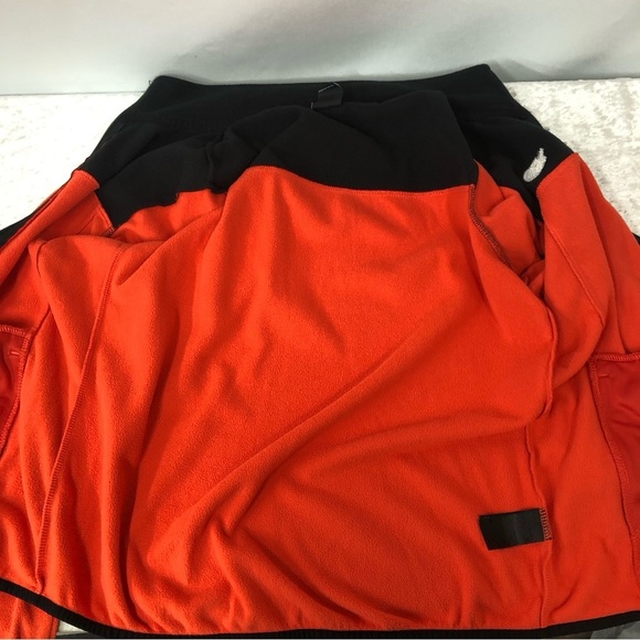 THE NORTH FACE Fleece Jacket orange & black full zippered - Picture 6 of 10